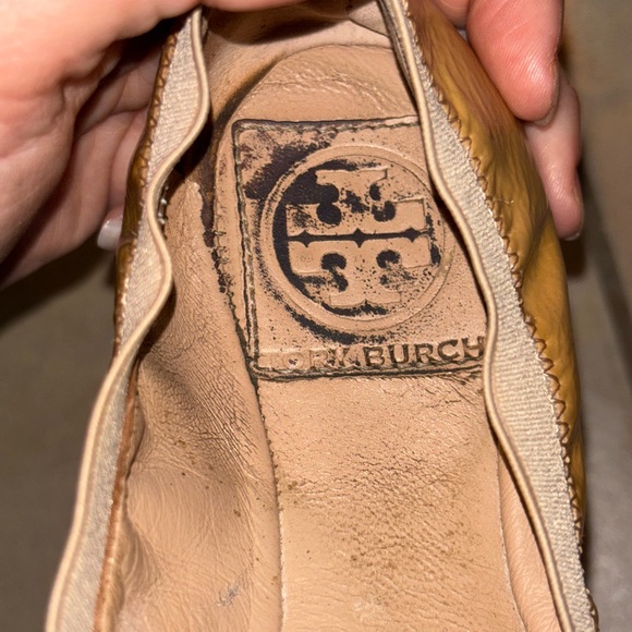 Well Loved Tory Burch Tan Leather Ballet Flats - Picture 6 of 6